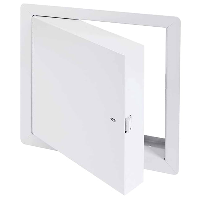 Best Access Doors 24” x 24" Fire Rated Access Panel Insulated for Drywall – White Steel, Metal Wall and Ceiling Fire-Rated Access Door with Flange for Walls, Flush Mount with Slam Latch, HT-BAC-FRI