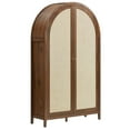 thumbnail image 4 of Modway Calista 79" Tall Wide Rattan Arched Storage Cabinet in Walnut by Modway, 4 of 9