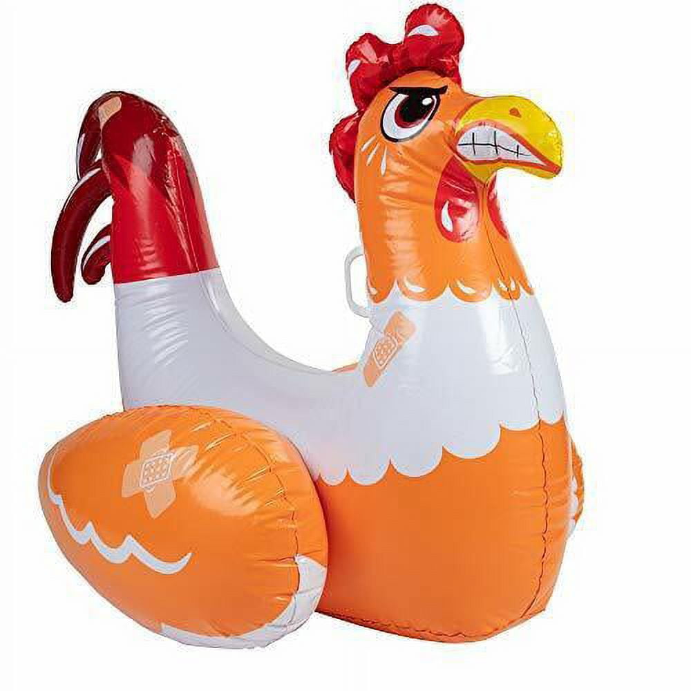 Chicken Fight Inflatable Pool Float Game Set - Includes 2 Giant Battle Ride-Ons - Flip Your Friends to Win! - Summer Fun for Kids and Adults