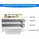thumbnail image 2 of Aluminum foil and cling film dispenser, equipped with sharp blades and storage rack. This kitchen accessory is suitable for bathroom and kitchen, meas, 2 of 5