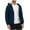 Dark Blue, variant on zbxnLI Fleece Jacket for Men Winter Sherpa Lined Jackets Casual Long Sleeve Hoodie Warm Sweatshirt with Pockets