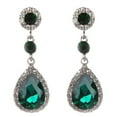 thumbnail image 2 of Opvise Party Fashion Women Shiny Rhinestone Inlaid Waterdrop Long Dangle Stud Earrings, 2 of 8