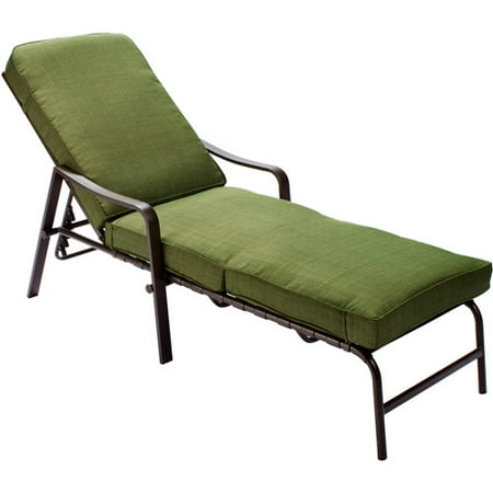 Mainstays Crossman Chaise Lounge, Green - Walmart.com - Mainstays Crossman Chaise Lounge, Green - Walmart.com