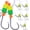 Green and Chartreuse 6-Pack, variant on Pompano-Rigs-for-Surf-Fishing-Saltwater-Gear with Double Circle & Wide Gap Hook-6-Pack Surf Fishing Tackle