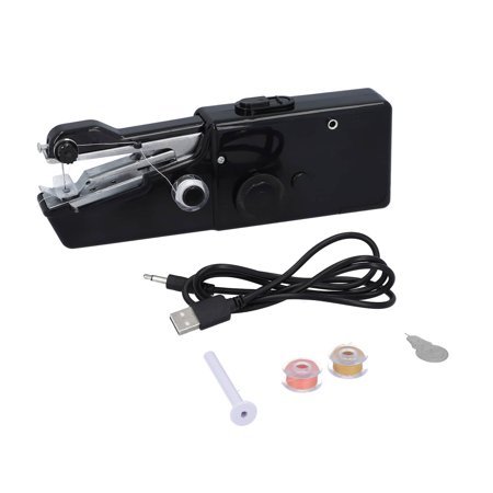 Black Handy Mini Portable Handheld Sewing Machine (Battery Not Included) Valentines Day Gifts
