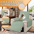 thumbnail image 2 of XUELC 100% Waterproof Recliner Cover w/ Elastic Straps & Anti-Slip Grip  Pet Proof Furniture Protector Storage Pockets Washable, 2 of 6