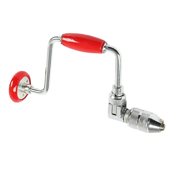 yotijay Hand Crank Drill Carpenters Bit Brace Comfortable AntiSlip Crafts Manual Easy to