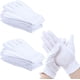 thumbnail image 1 of 12 pares de guantes de algodón blanco para inspeccionar joyas, 1 of 2