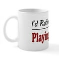 thumbnail image 2 of CafePress - Rather Be Playing Bridge Mug - 11 oz Ceramic Mug - Novelty Coffee Tea Cup, 2 of 6