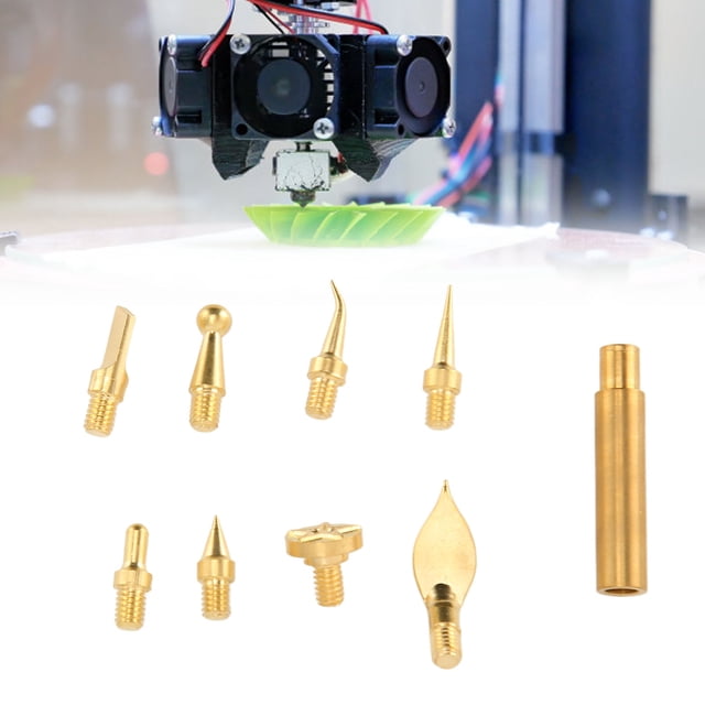 Conseils d'Outil de Modification d'Impression 3D, Largement Conseils d'Outil de Finition d'Impression 3D Laiton 8Pcs Installation Facile Forte Durable pour la Gravure