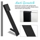 thumbnail image 4 of Injueey Colgador para puerta de ducha de acero inoxidable, 2 piezas, desmontable, a prueba de arañazos, anticorrosivo, para el hogar, Hotel, Accesorios de baño Negro 17.8 cm, 4 of 6
