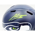 thumbnail image 2 of Kenneth Walker III Autographed Seattle Seahawks Blue Full Size Speed Replica Helmet Beckett BAS Witness 235705, 2 of 5