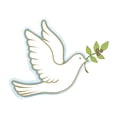 thumbnail image 2 of Peace Dove Wall Decal by Wallmonkeys Peel and Stick Graphic (18 in W x 14 in H) WM306420, 2 of 4