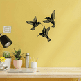 thumbnail image 5 of 3 Optional Metal Hummingbird Wall Art Decoration 1PC Cutout Iron Black Bird Sculpture Hanging Pendant Decoration Office Kitchen Room Home Decor, 5 of 6