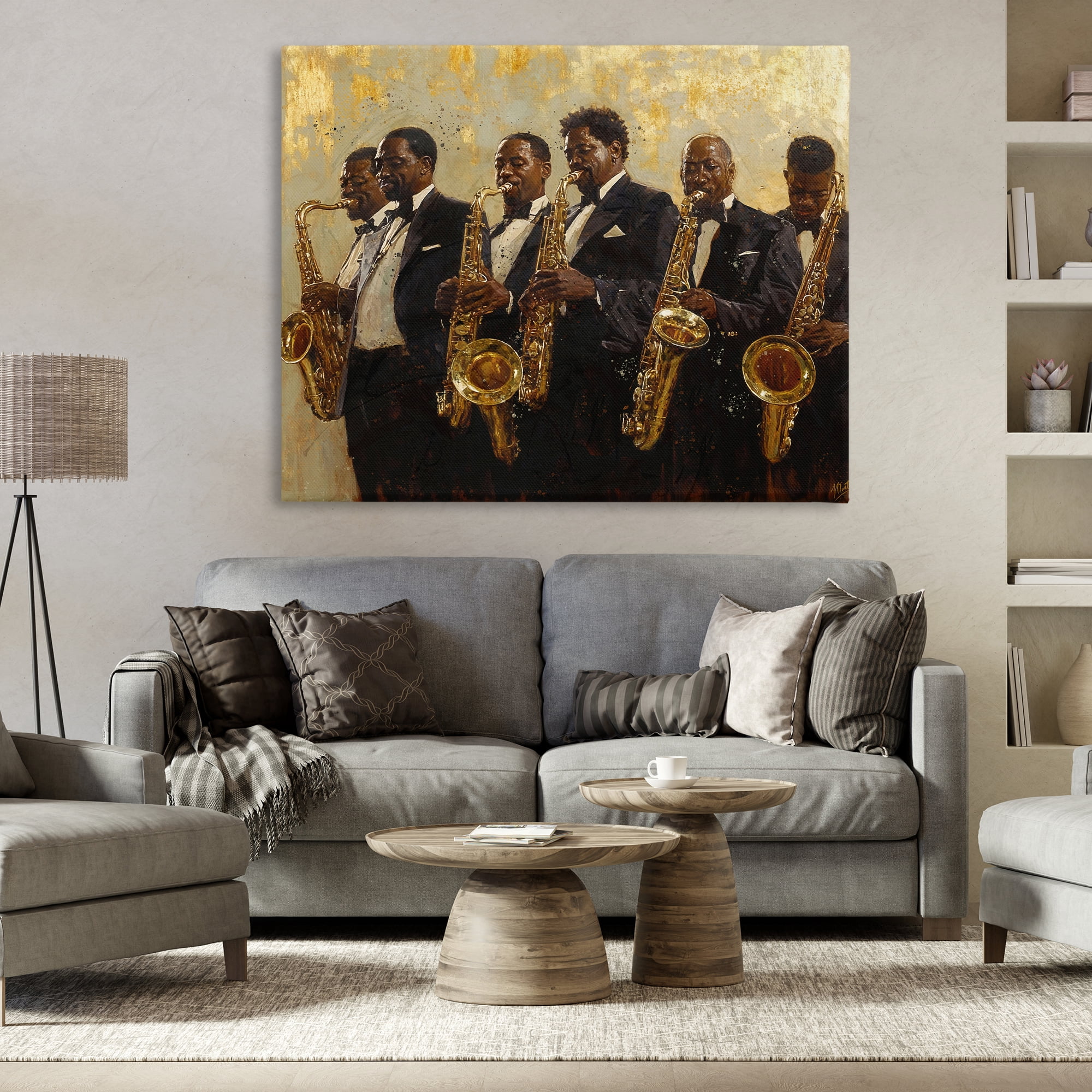 Golden Era Ensemble Canvas Wall Art, design by Marta Wiley