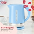 thumbnail image 3 of Rise By Dash 1.7 Liter Electric Kettle + Water Heater with Rapid Boil, Cordless Carafe + Auto Shut off for Coffee, Tea, Espresso & More - Blue, 3 of 6
