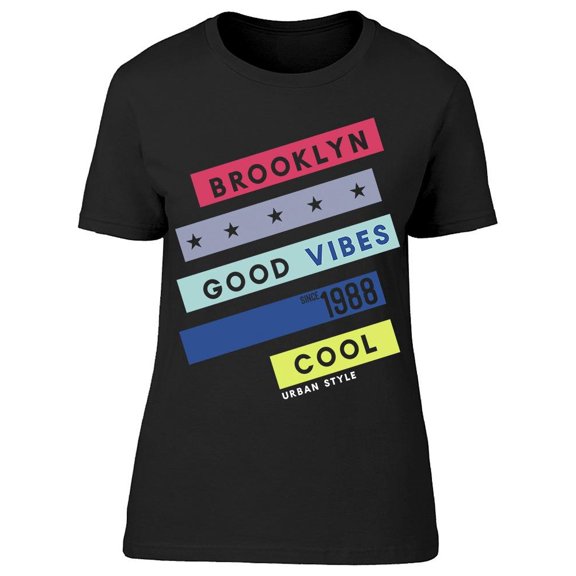 Banner:Brooklyn, Good Vibes 1988 Tee Women's -Image by Shutterstock