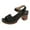 Black, variant on Daznico Women's Sandal - Women Summer Solid Buckle Strap Casual Open Toe Square Heels Comfortable Beach Shoes Sandals,Size 6.5