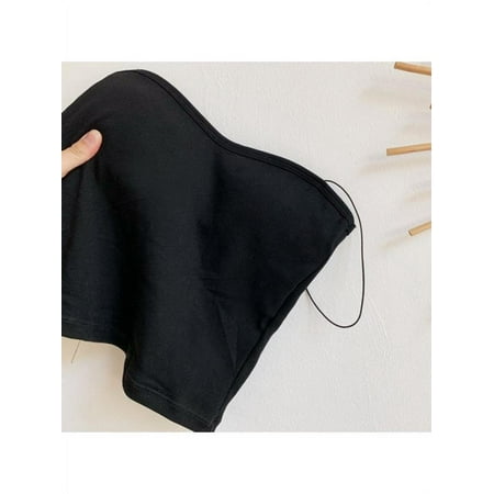 

Women s Seamless Spaghetti Strap Bra Top Stretch Cami Bandeau Bralette