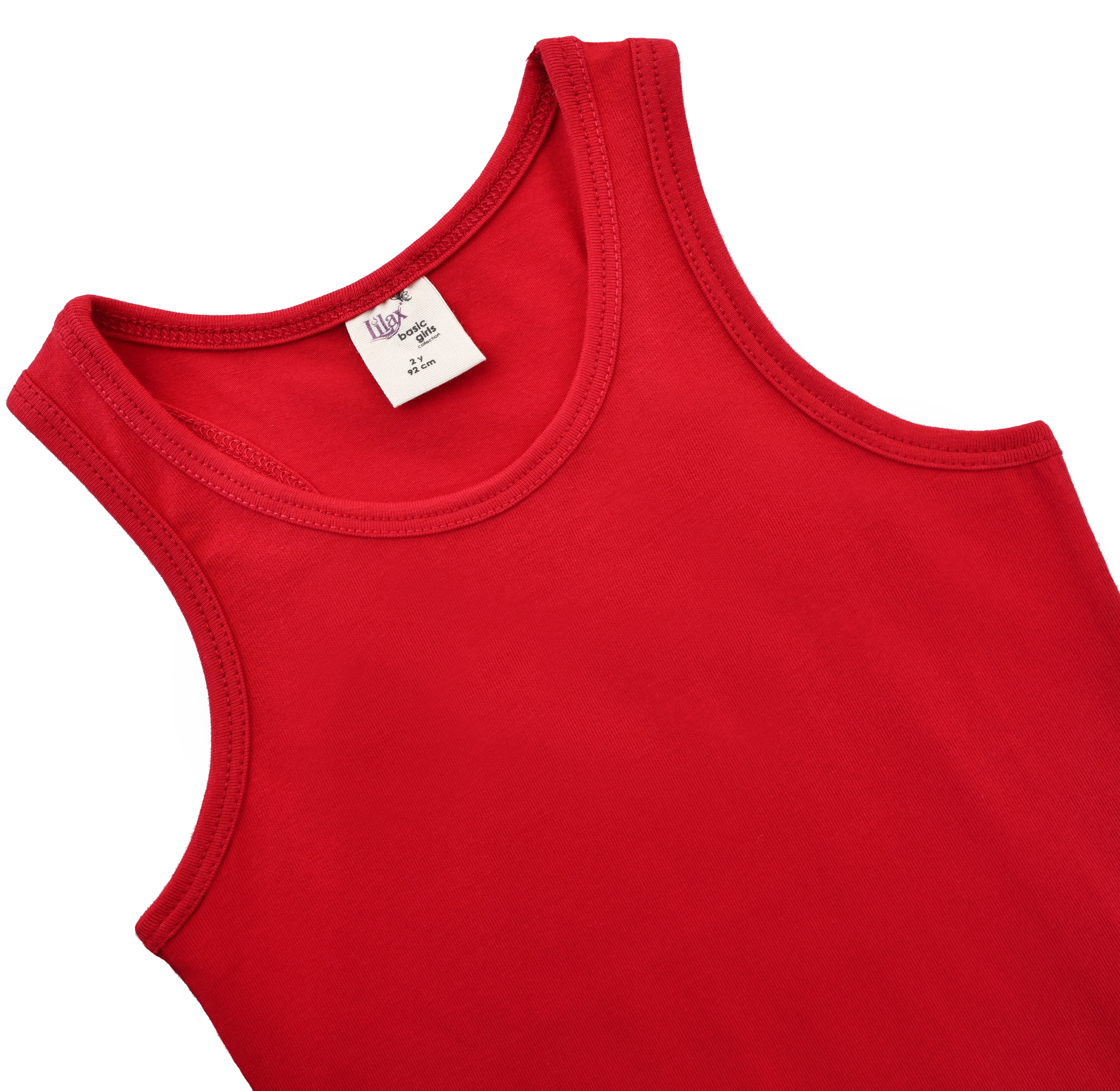 Lilax Girls' Racerback Tank Top Red 9 Years - Walmart.com