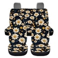 thumbnail image 2 of Pzuqiu Cute Daisy Automobile Seat Cover Sets 4 Pcs, Front Seat Protector Carseat Rear Split Bench Cover Universal for Car Truck SUV Easy to Install, 2 of 7