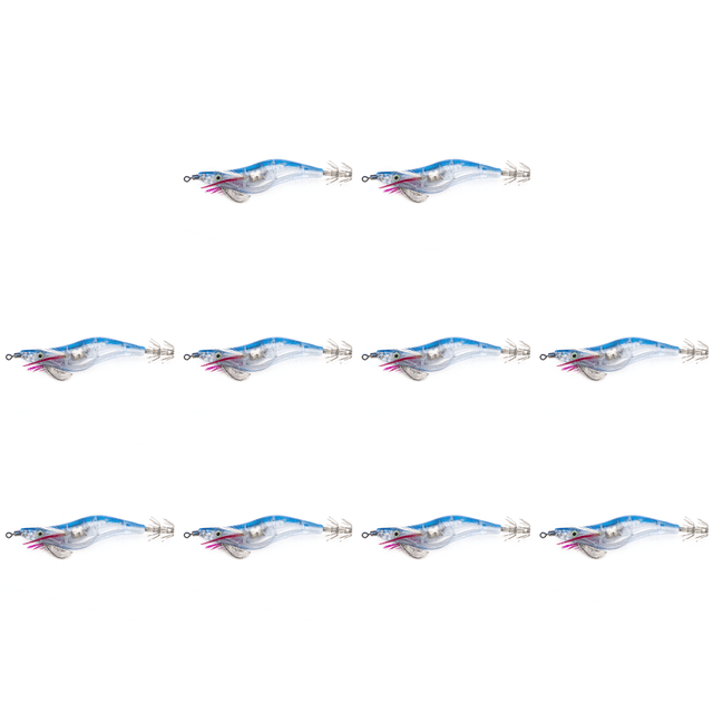 Señuelo Pesca LED Electrónico Camarón Calamar Anzuelo Aparejos () Azul