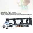 thumbnail image 6 of 1:48 Pull Back Container Truck Toy Semi Trailer Heavy Truck ABS Transport Truck Toy With Openable Rear Door For Kids, 6 of 21