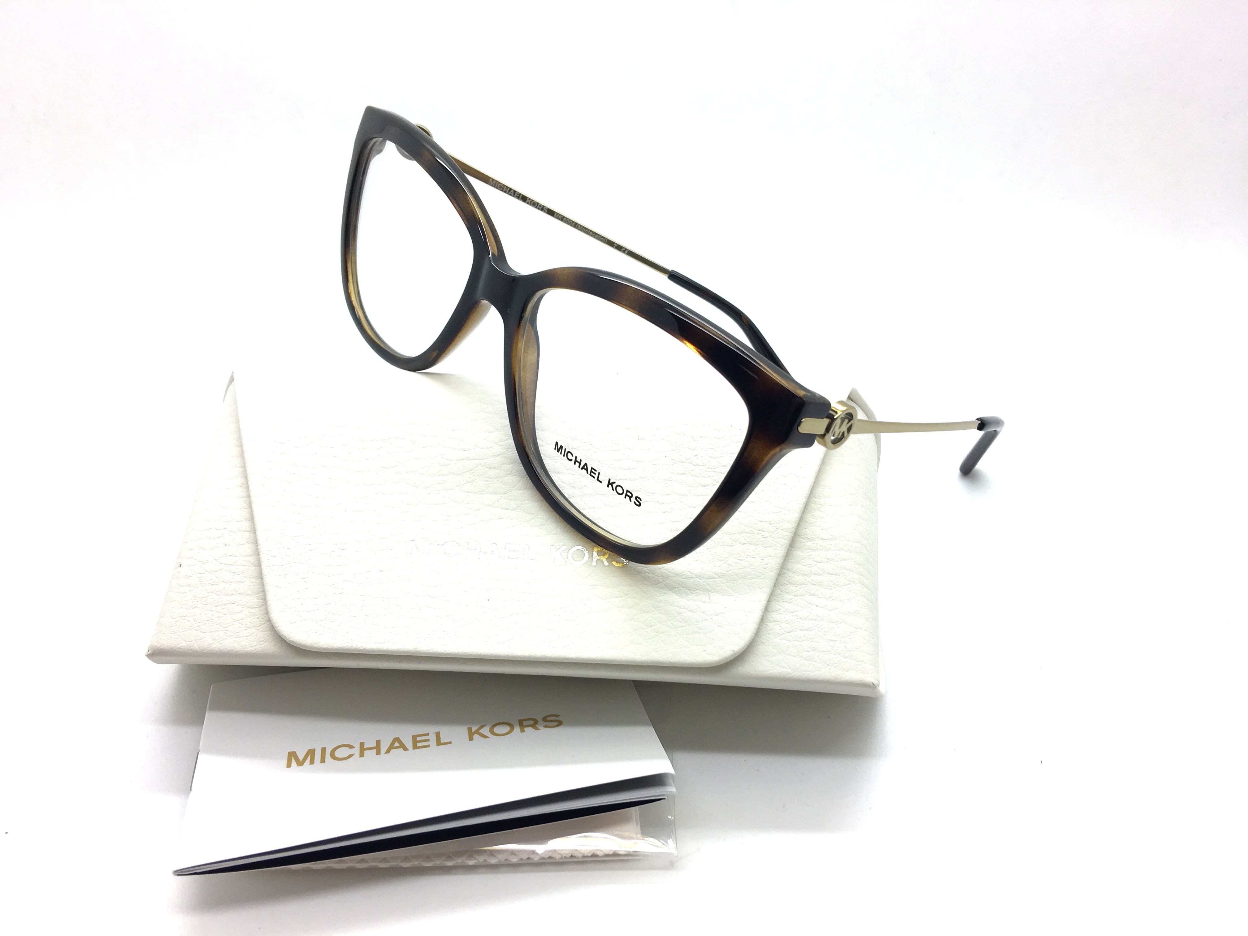 Michael Kors New Authentic Dark Tortoise Women Eyeglasses Mk8004 3006