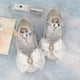 thumbnail image 1 of Disney-zapatos de fondo suave de dibujos animados para niña, zapatillas de princesa de Elsa, zapatos de cristal congelado, zapatos planos de cuero para niña con flores, 1 of 4