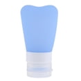 thumbnail image 2 of Botellas Tubos de Silicona Aplastables Artículos de Aseo para Viaje Contenedores Azul 80ml, 2 of 7