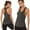 Dark Grey, variant on MRULIC tank top for women Women Sport Fitness Tank Top Athletic Undershirt Yoga T-Shirt Quick Dry Vest Womens tank tops Blue + L