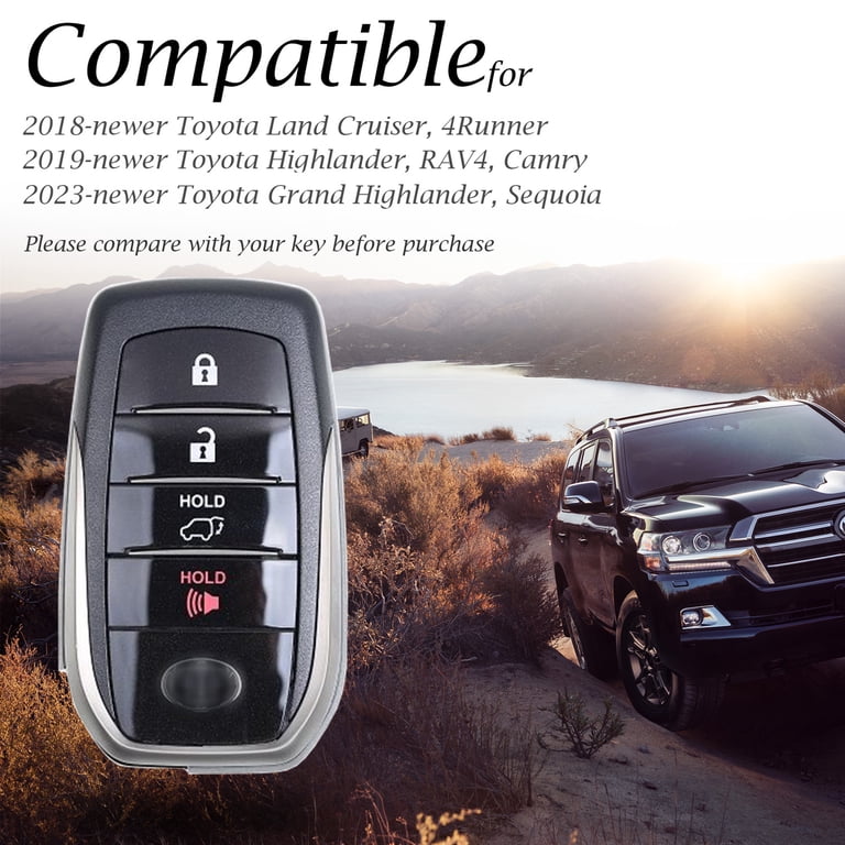 Dobrev Genuine Leather Case Entry Protector Keyless Fob Skin Cover for Toyota 14- 2018 2019 Highlander Avalon Camry Corolla Sequoia RAV4 Key Dobrev Genuine Leather Case Entry Protector Keyless Fob Skin Cover for Toyota 14- 2018 2019 Highlander Avalon Camry Corolla Sequoia RAV4 Key
