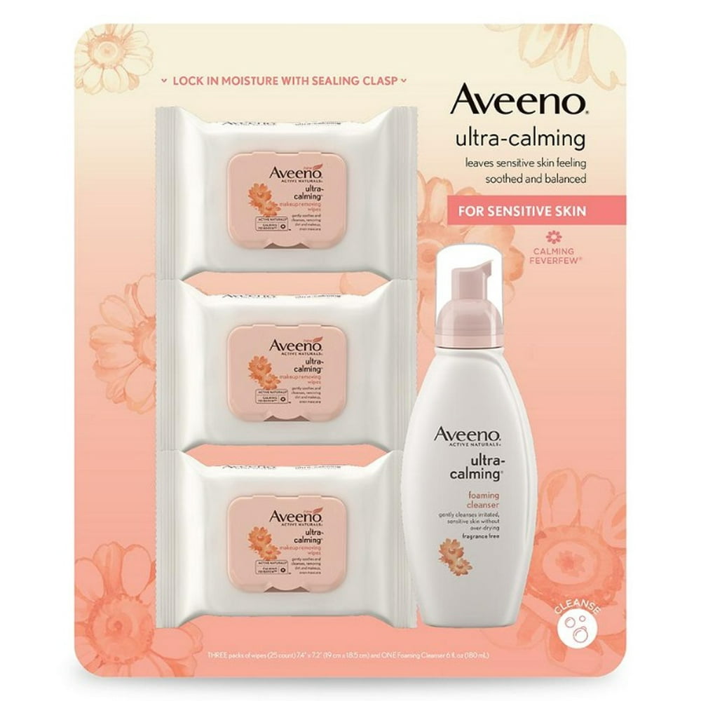 Aveeno UltraCalming Foaming Cleanser and Makeup Remover & Cleansing