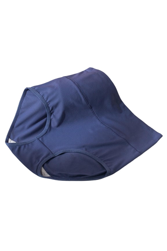 Women Panties Solid Color Comfortable Simple Anti-pilling Skin-touch High Elasticity Mid Waist Plus Size Tummy Control Quick Dry Lady Underpants Daily Wear Clothes