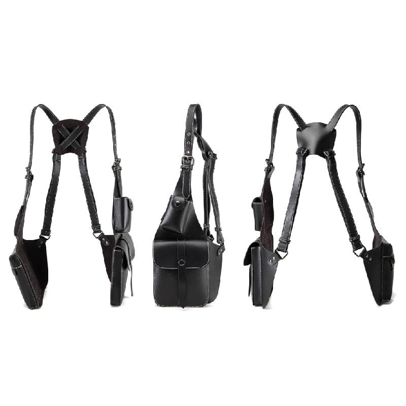 JZROCKER PU Retro Underarm Holsters Pouches with Adjustable Shoulder Strap for Film Enthusiasts and Player