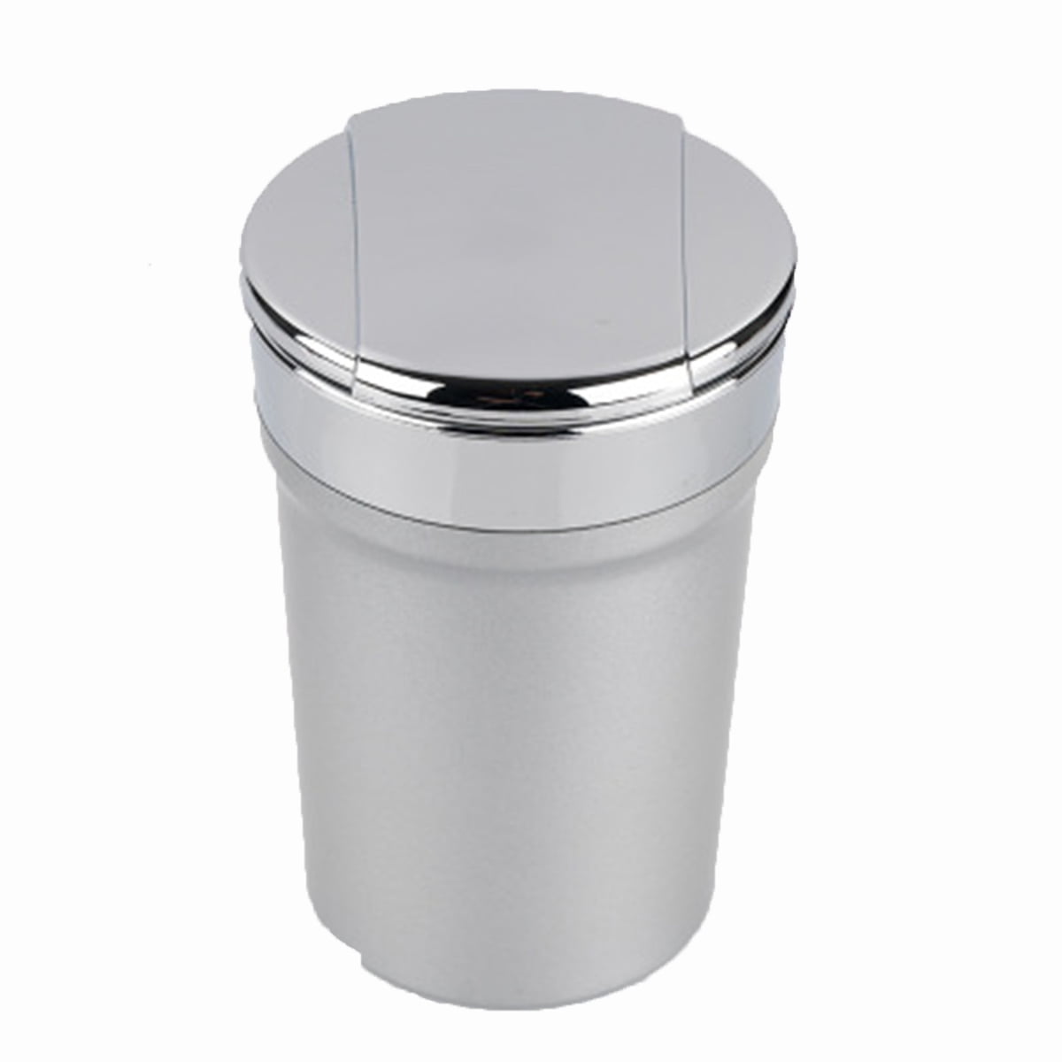 Stainless Steel Mini Trash Can Tabletop Cigar Ashtray Home Office Bar Car 