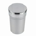 thumbnail image 2 of Car Ashtray-2-in-1 Bucket Smokeless Ashtray Car Trash Can with Blue LED Light Mini Detachable Stainless Steel Ash Tray Trash Bin for Most Auto Cup Holder, 2 of 3