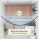 thumbnail image 3 of Barra de cortina de ducha AmazerBath, 51 — 213 cm, ajustable, curva, 3 of 7