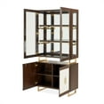 thumbnail image 3 of Michael Amini Belmont Place Display Cabinet in Espresso, 3 of 16