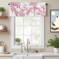 thumbnail image 2 of Spring Cherry Blossoms Valance Curtain Pink Flowers Branch Watercolor Plant Window Valances Rod Pocket Short Curtains Window Treatments for Kitchen Bedroom Bathroom Laundry 56" x 16", 2 of 9