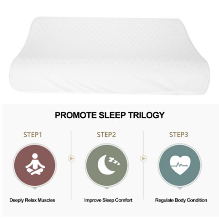 Qiilu Natural Latex Pillow Large Plate Curve Wave Adult Neck