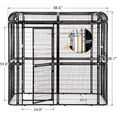 thumbnail image 2 of Walnest Extra Large Black Bird Outdoor Iron Aviary Doves Cage,Heavy Duty Parrot cage Walk in Aviary Flight Pet Offer(86.40 x 63.60 x 81.60 Inches）, 2 of 8
