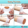 thumbnail image 3 of 32 Pcs Chair Leg Floor Protectors (Translucent White Silicone), for Hardwood Floors by KapStrom, 3 of 9