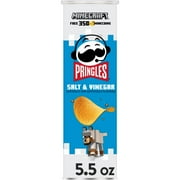 Pringles Salt and Vinegar Potato Crisps Chips, Lunch Snacks, 5.5 oz