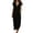 Z1#Black1119, variant on Puliio Maxi Dresses for Women Sleeveless V Neck Ruffle Loose Casual Dress with Pockets