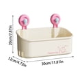 thumbnail image 3 of Estante de baño para colgar en la pared, organizador de artículos de tocador, sin necesidad de perforar, de metal inoxidable, para espacios pequeños, con aberturas, decoración moderna para, 3 of 9