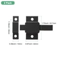 thumbnail image 3 of Uxcell 2-Pack Self-Closing Latch Aluminum Alloy Automatic Window Sliding Latches with Gaskets for Door/Window [Black], 3 of 6