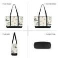 thumbnail image 6 of FORMRS Canvas Laptop Tote Bag for Women with 15.6" Computer Compartments Shoulder Handbag, Adorable Bunnies, 6 of 7