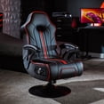 thumbnail image 1 of X Rocker Torque Bluetooth Audio Pedestal Gaming Chair with Subwoofer and Vibration, Black/Red, 1 of 7