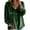 35#Dark Green, variant on Empire Waist Tops for Women Velvet Long Sleeve V Neck Pullover Loose Fit Gathered Front Lace Trim Fall Casual Babydoll Blouse Womens Dressy Top